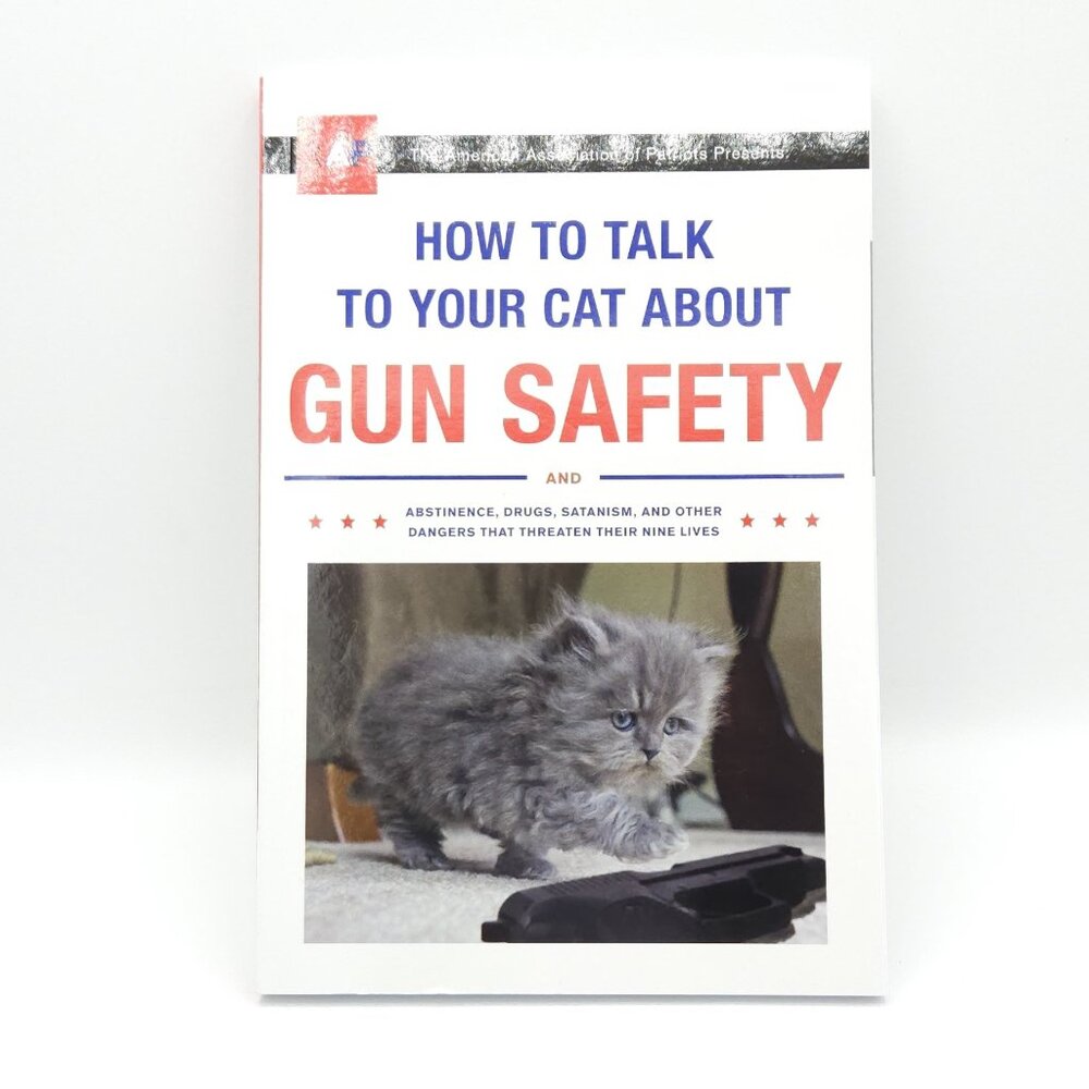 How To Talk To Your Cat About Safety Funny Book NEW